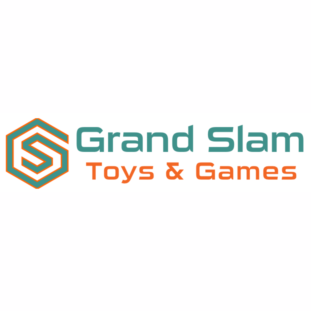"Grand Slam Toys & Games" logo in green and orange