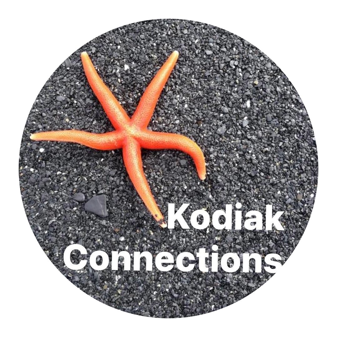 "Kodiak Connections" Image of starfish on sand